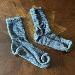 Gray and Navy Blue Men's Socks